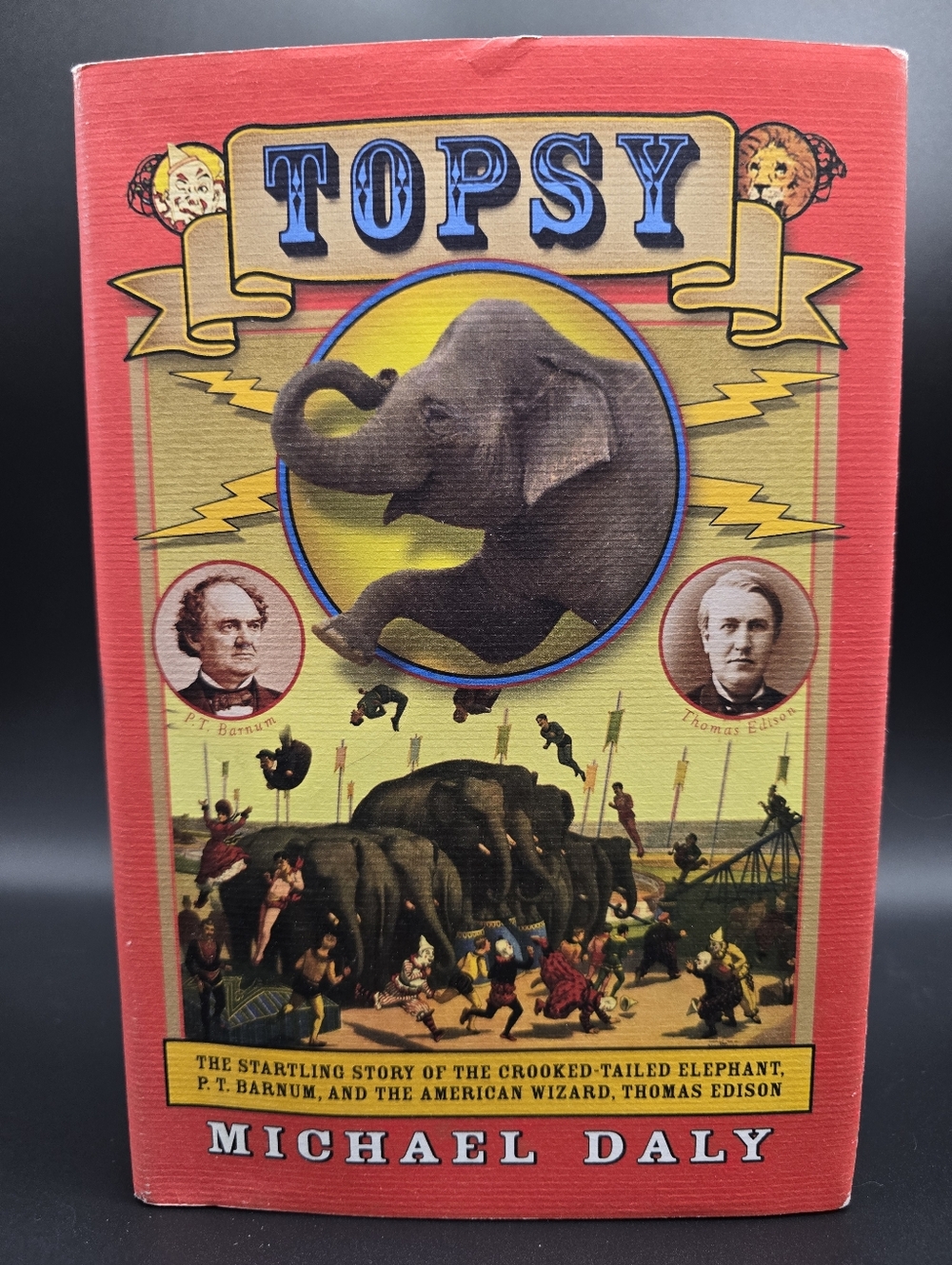 First Edition Topsy Hardback Book Elphant, P.T. Barnum, Edison 2013